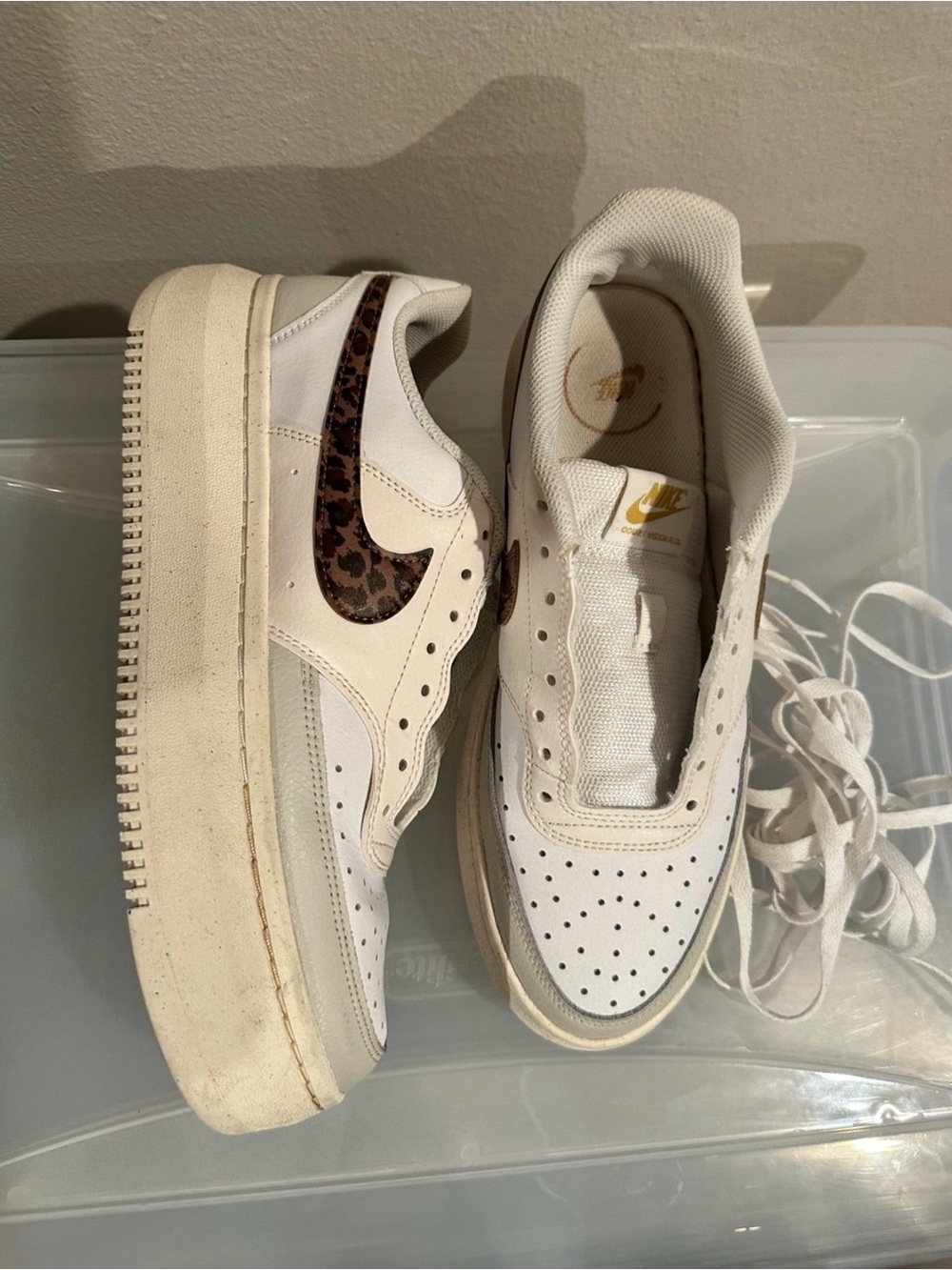 Nike Court Vision Alta “Leopard” Platform Sneaker